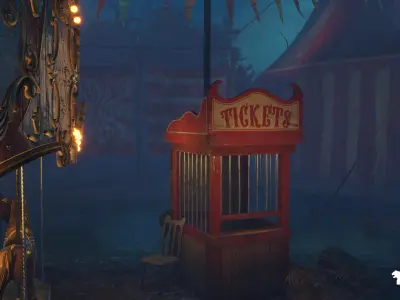 The Carnival Environment Low-poly 3D model