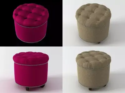 Greta Garbo Footstool 3D model