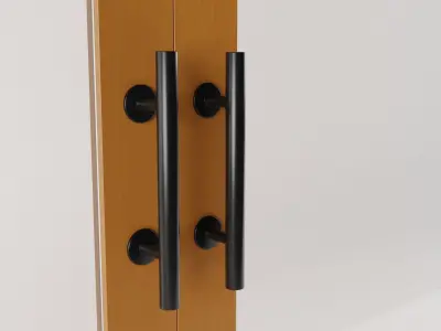 4-Panel Sliding Patio Door 3D model