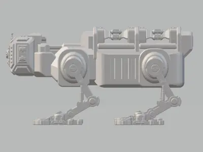 CS4-072023 Cybernetic Quad Runner 3D print model