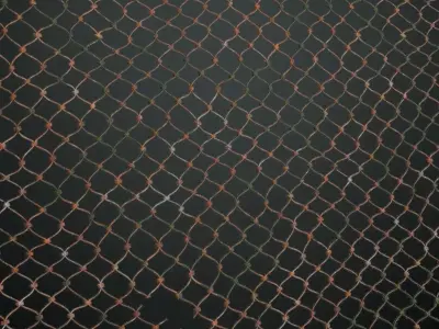 Rusted Fence Metal Perforated PBR Seamless Texture