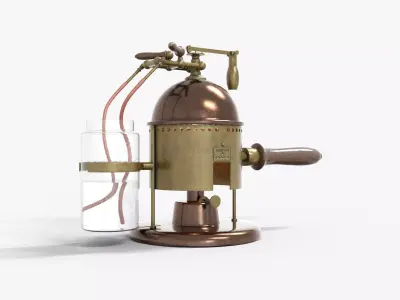 Carbolic Spray Lister 1865 Low-poly 3D model