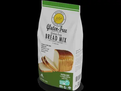 Other bread products Gluten-Free Bread Mix Low-poly 3D model