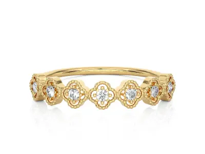 Light Minimalist Diamond Ring 3D print model