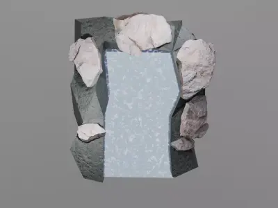 Mystical Portal - Realistic with a magical entrance Low-poly 3D model