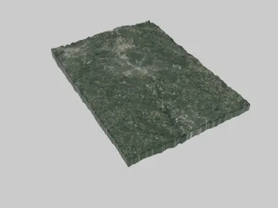 Greensboro City Low-poly 3D model