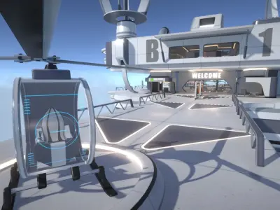 3D Showroom Level Kit Vol 12 Low-poly 3D model