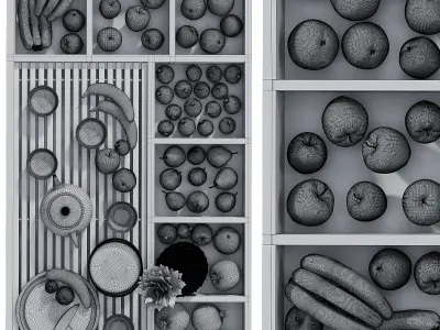 Kitchen for Fruits collections 3D model
