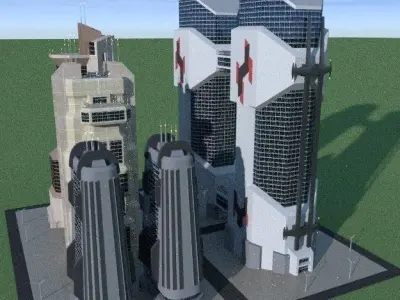 SpiderWare City Block 3D model purchase