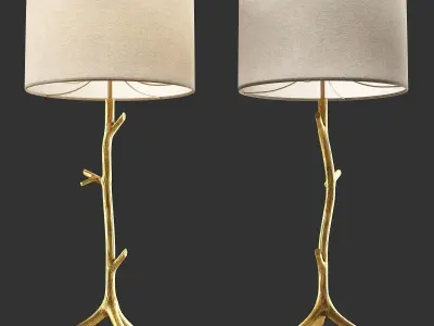 Porta Romana Twig Lamp Low-poly 3D model