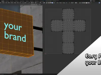 Brand Board -  Archviz Ready for Render 3D model
