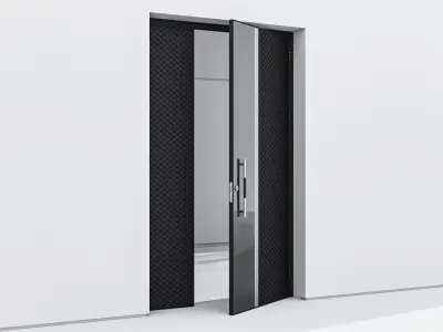 Aluminium door 81 3D model