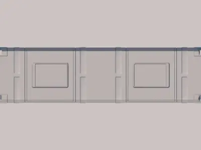 Sci-fi Container Set 3D model