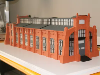 Industrial Building 3DPrint Ready 3D print model