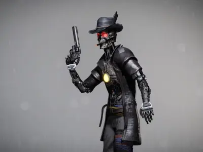 CyborgMech01 Low-poly 3D model