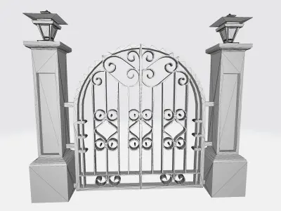 Medieval Castle Gate 3D print model
