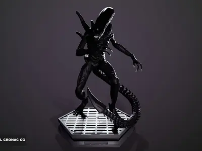Xenomorph alien 3D print model