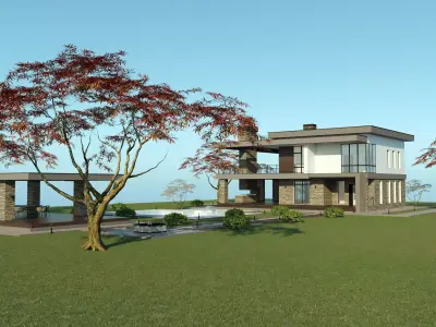 Villa for family 2 3D model