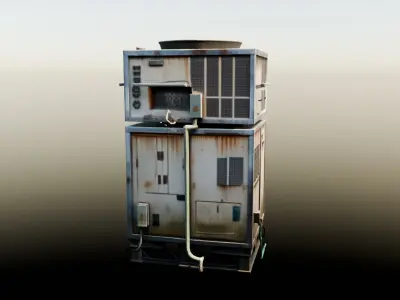 Street air conditioning 3D model