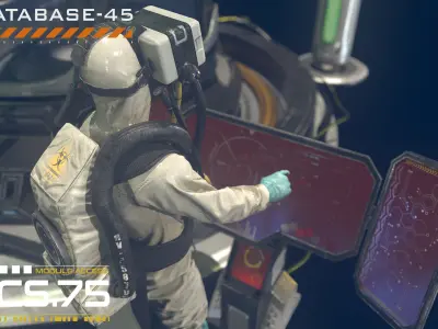 Monster In Capsule Low-poly 3D model