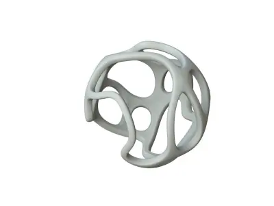 SciFi Cube Object No 19113 Low Poly Shape Texture