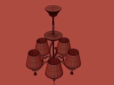 Freya Monique Chandelier light  3D model