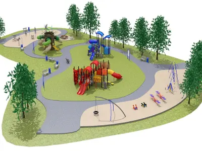 Playground Park 3D model