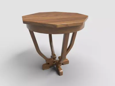 Octagon Table CG107 3D model