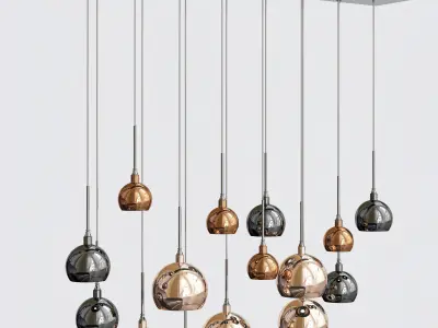 Dar AUR6264 Aurelia 15 Light Bar Pendant 3D model