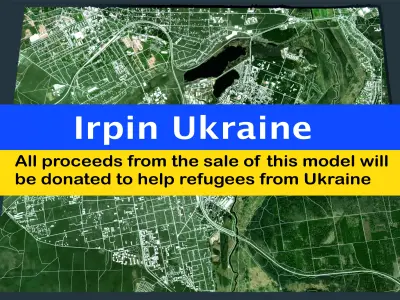 Cityscape Irpin Ukraine 3D model