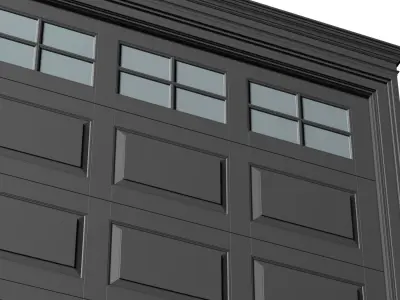 Automatic Classic Modern Garage Doors  3D model