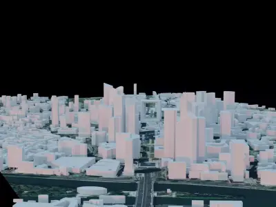 La Defense - Paris - France 3D model