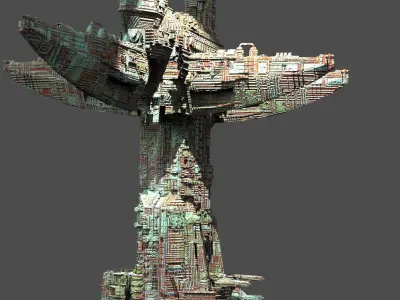 Wraith Architecture Tower 1  3D model