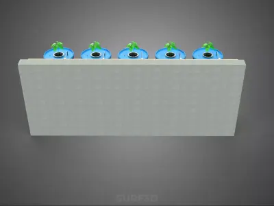 AUTO TIMER NUTRIENT HYDROPONIC PLANTS BUCKET DUTCH BATO SYSTEM 3D model