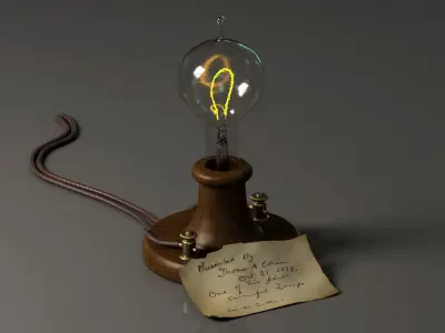 Edison Lamp 3D model