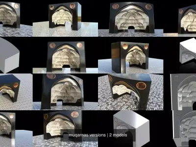 muqarnas versions 3D Model Pack