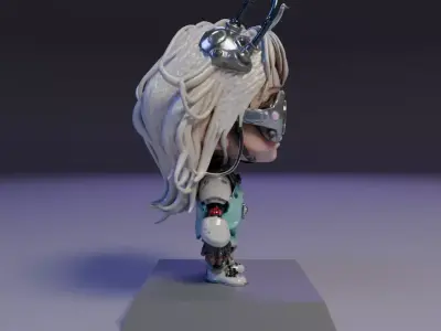 baby cyberpunk 3D print model