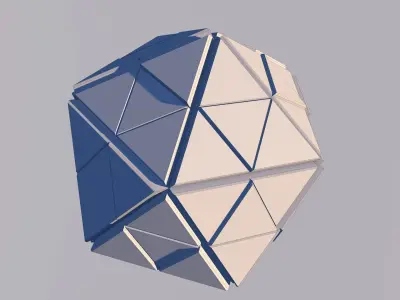 Sci Fi Pyramid Shape Triangle Low-poly 3D model 2019 3D model 3D model