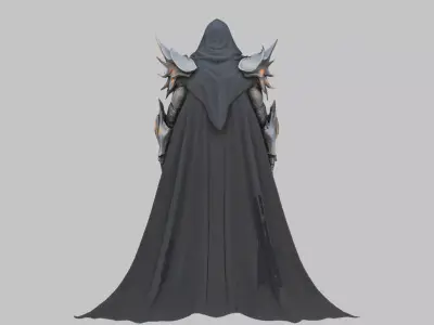 Sci-fi Fantasy Warframe Character Low-poly 3D model