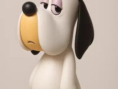 Droopy Dog 3d Model 3D print model