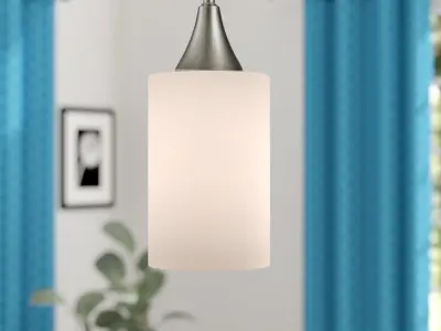 Seeber 1 - Light Single Cylinder Pendant - 2 Colour Free 3D model