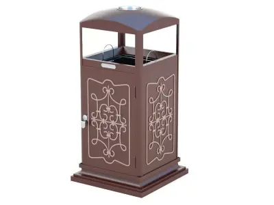 Trash Can Outdoor 07 3D model