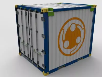 Offshore Refrigerated Container 3D model