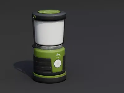 Camping Lantern Low-poly 3D model