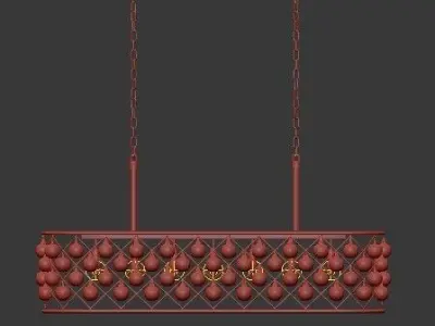 SPENCER HOOP CHANDELIER 3 3D model
