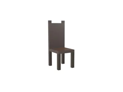Voxel Chair v1 003 Low-poly 3D model
