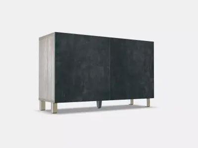 BESTA Storage combination with doors 65 Low-poly 3D model