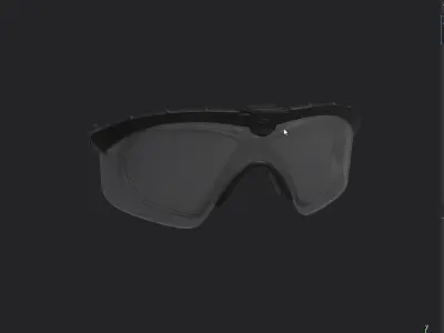 Oakley SI M Frame 3 Gasket PPE Clear Black Frame Safety Eyewear 3D model