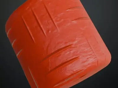 Diamond Metal Plate Red PBR Seamless Texture