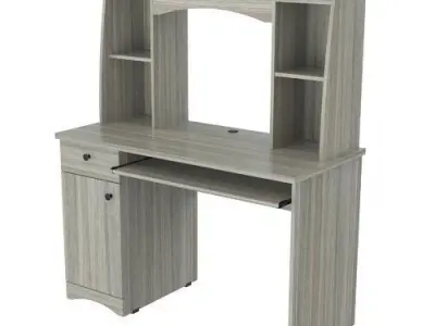 Eden Desk with Hutch 3D model